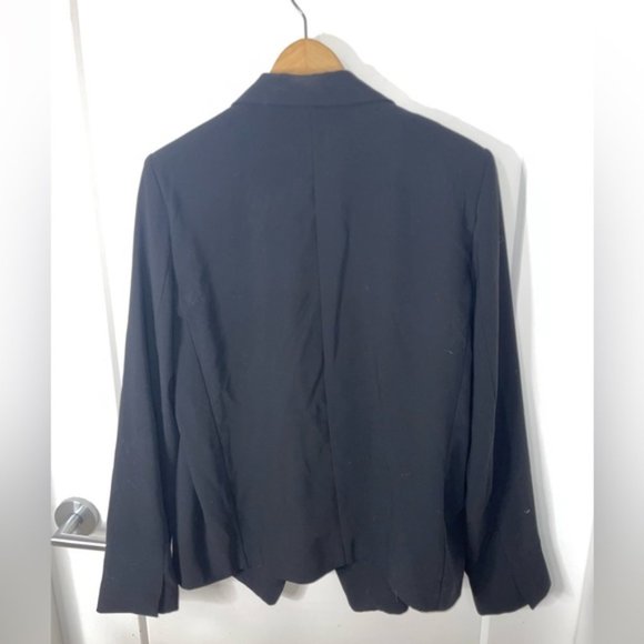 TopShop Open Casual Blazer Loose Fit Black Women’s 12 - Picture 3 of 5